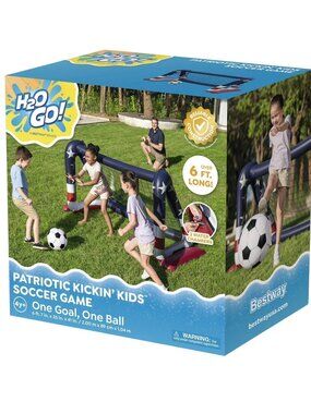 H2OGO! Patriotic Kickin Kids Inflatable Soccer Game NIB